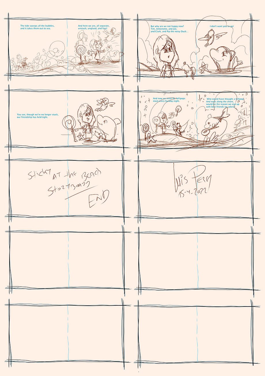STORYBOARD Sticky at the Beach 02